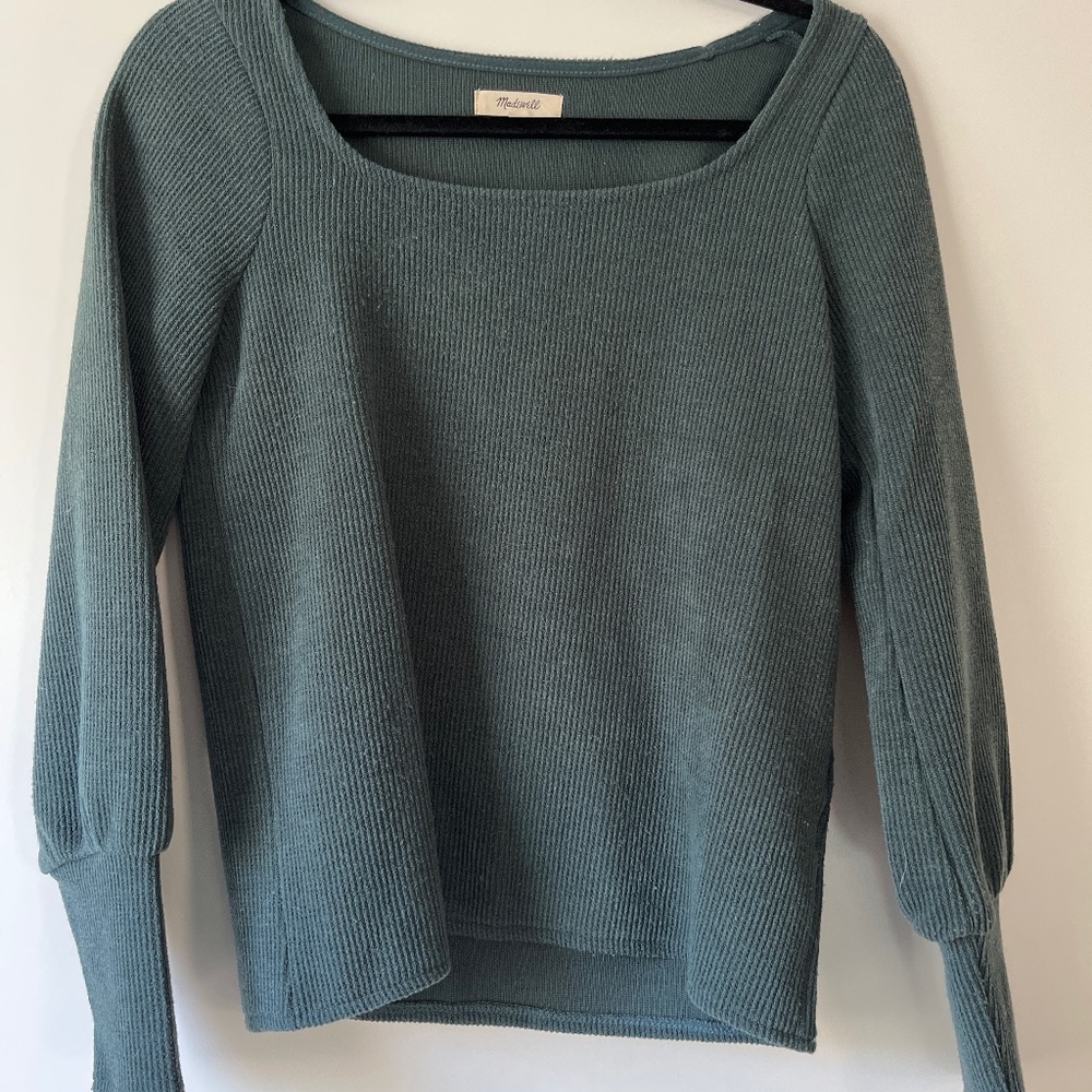 Madewell green/teal sweater